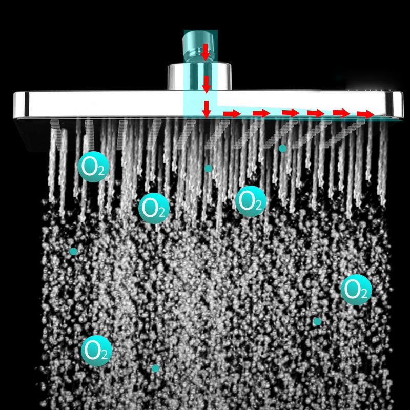BowLift | Bathroom Shower Head Square Ceiling Mounted Rain Shower Fixed Shower Head