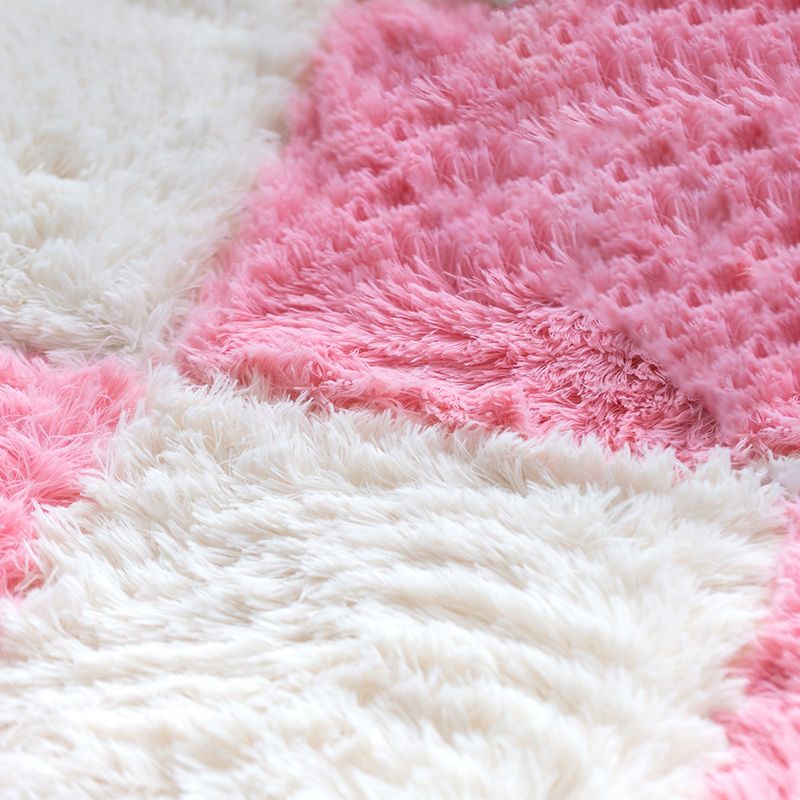 BowLift | Bedroom Carpet Tiles Solid Square Shag Stain Resistant Carpet Tiles