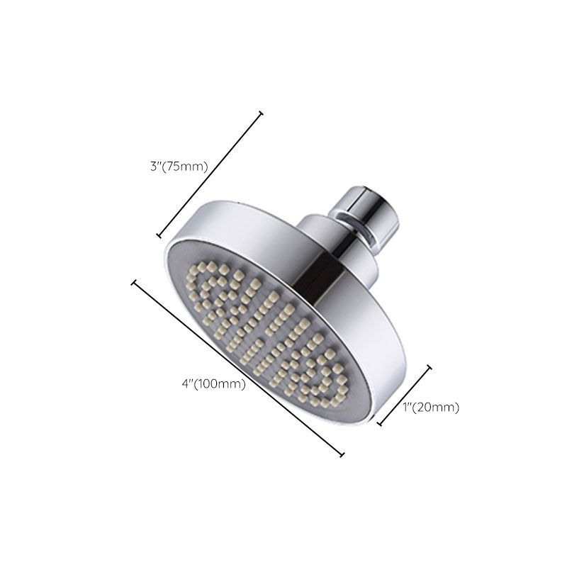 BowLift | Round Small Upper Shower Head Wall Mount Adjustable Shower Head