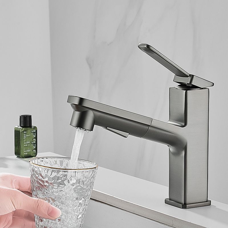 BowLift | Contemporary Container Faucet Lever Handles Low Arc Copper Container Faucet