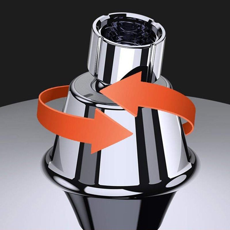 BowLift | Round Fest Shower Head Silver Single Jet Wall Mounted Shower Head