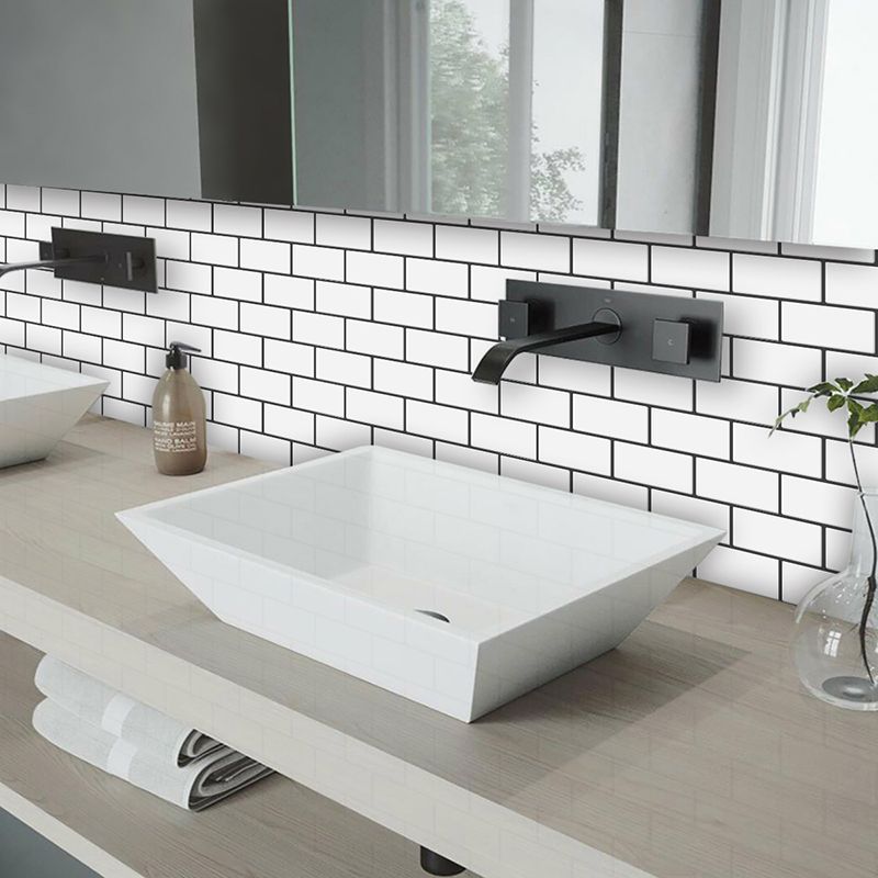 BowLift | Peel and Stick Tiles Subway Rectangle Waterproof PVC Tile-Peel & Stick for the Kitchen 10-Pack