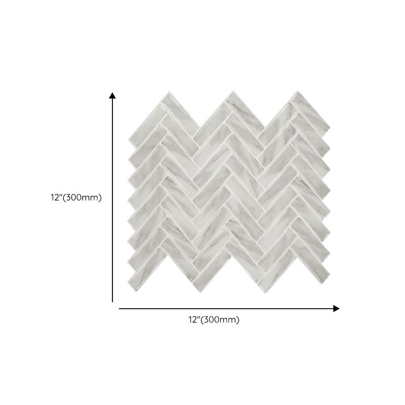 BowLift | Modern Peel and Stick Tiles PVC Herringbone Peel and Stick Backsplash Tiles