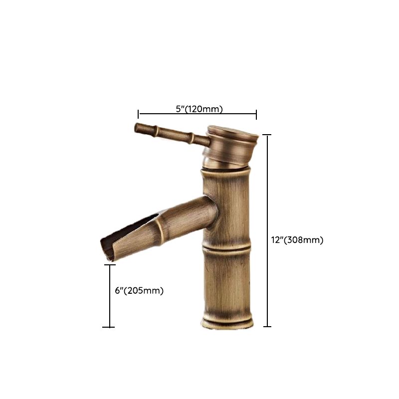 BowLift | Brass Country Basin Tap Single Hole Sink Faucet for Bathroom
