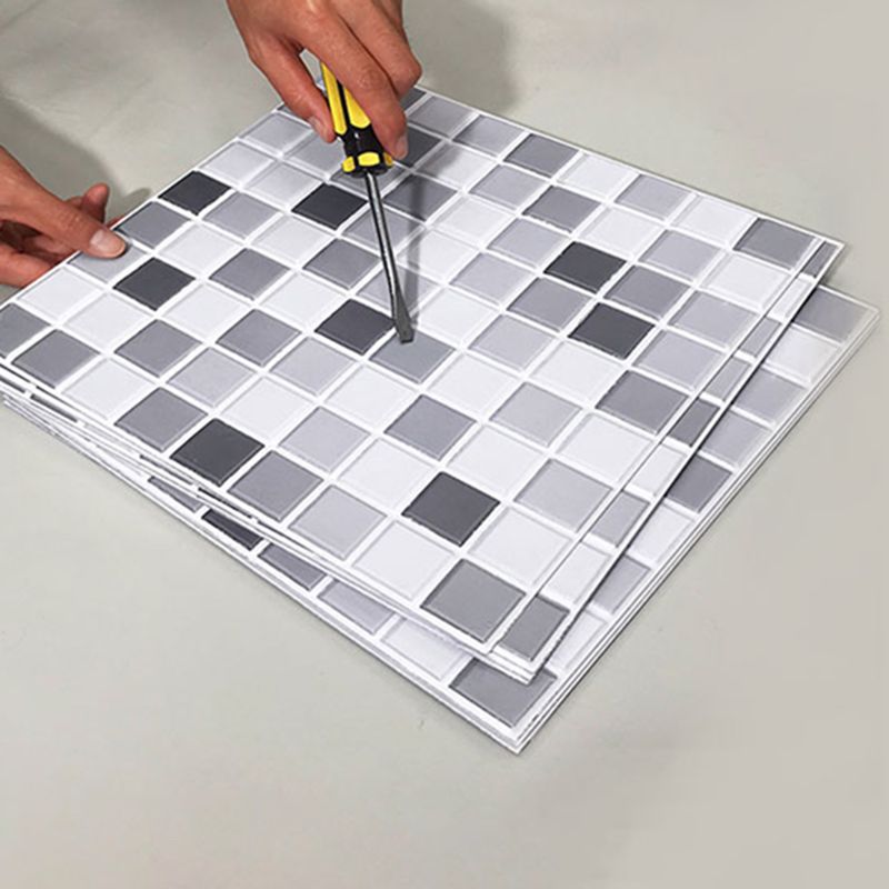 BowLift | Tile Stripping & Gluing Square Mosaic PVC Stain Resistant Stripping and Gluing Plates for Shower 5 Pack
