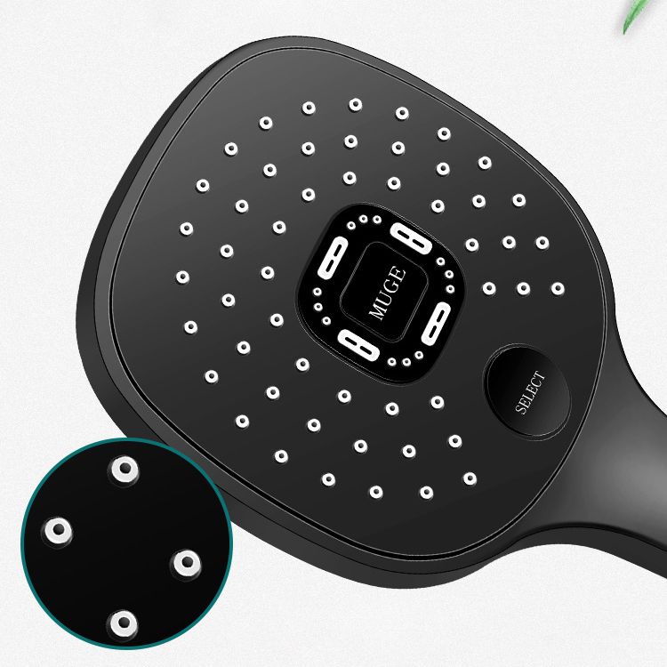 BowLift | Contemporary Handheld Supercharged Shower Head Square Metal Spray Head