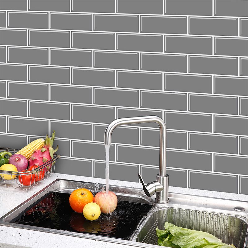 BowLift | Tile Peel & Stick Rectangle Waterproof Solid Plastic Peel & Stick Subway Tile for Shower