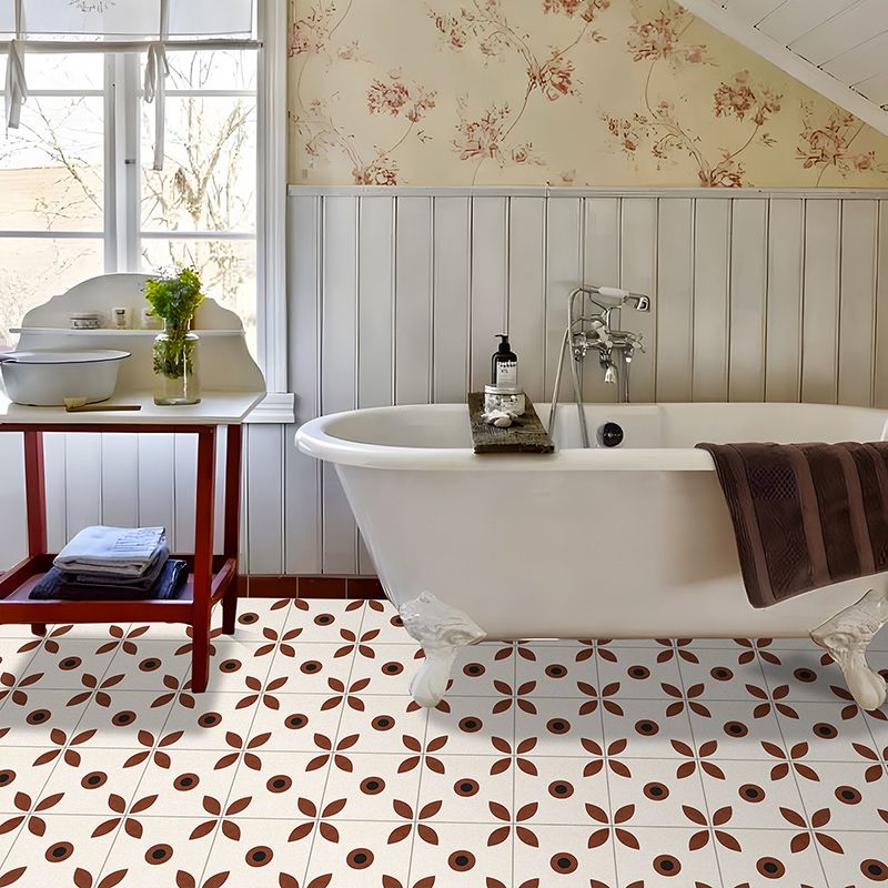 BowLift | Indoor Vinyl Flooring Floral Pattern Peel and Stick Waterproof Square Vinyl Floor