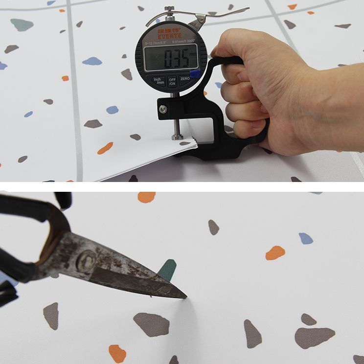 BowLift | Modern PVC Floor Geometric Pattern Peel and Stick Vinyl Plank Floor
