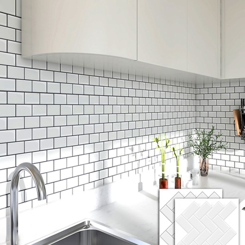BowLift | Peel and Stick Subway Tiles Waterproof Plastic Tile Rectangular Peel & Stick Tile for the Kitchen