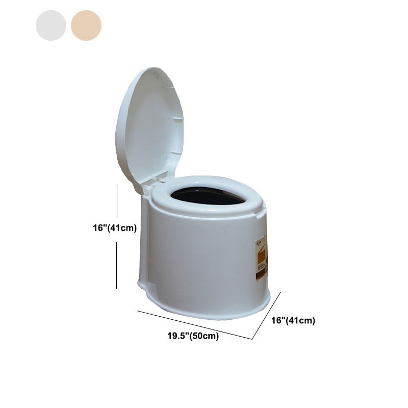 BowLift | Contemporary Plastic Floor-Mounted Toilet Bowl with Seat for the Bathroom