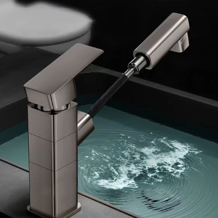 BowLift | Contemporary bathroom sink faucet single-handle swivel spout sink faucet