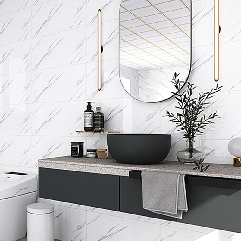 BowLift | Contemporary Peel-and-Stick Wall Tiles Bathroom Field Tiles Wallpaper