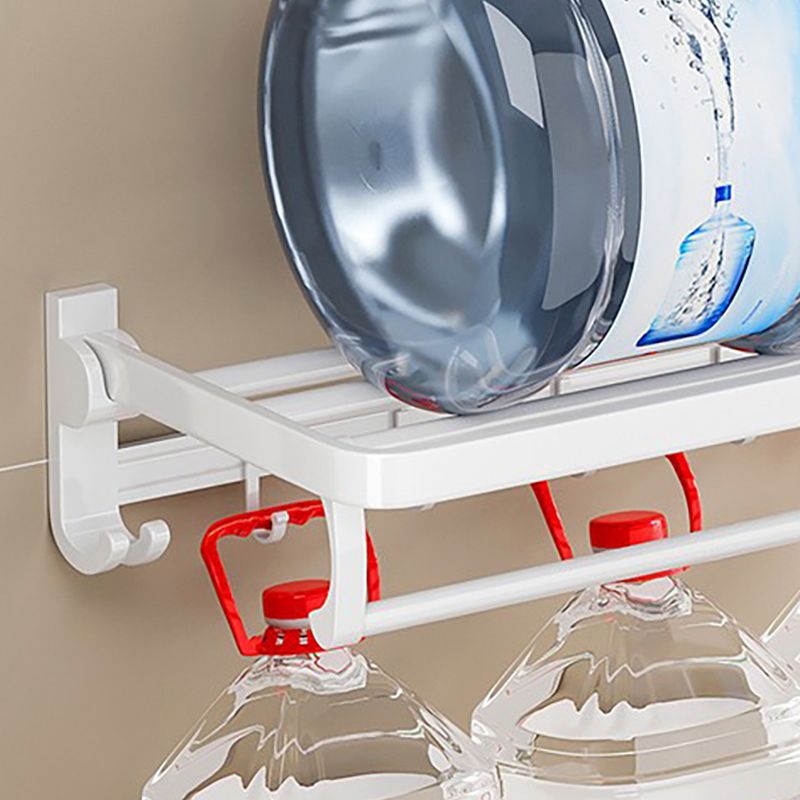 BowLift | White Bathroom Accessory Set Contemporary Aluminum Bathroom Accessory Kit with Towel Holder
