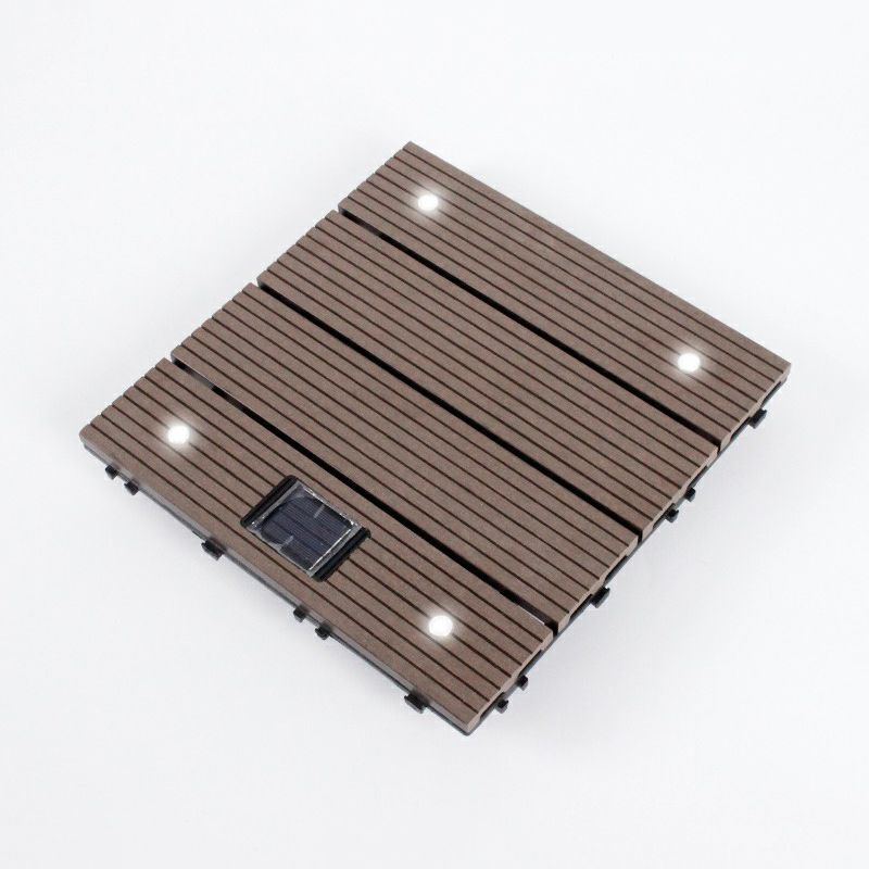 BowLift | Striped Pattern Terrace Floor Tiles Square Click Floor Tiles Floor Board