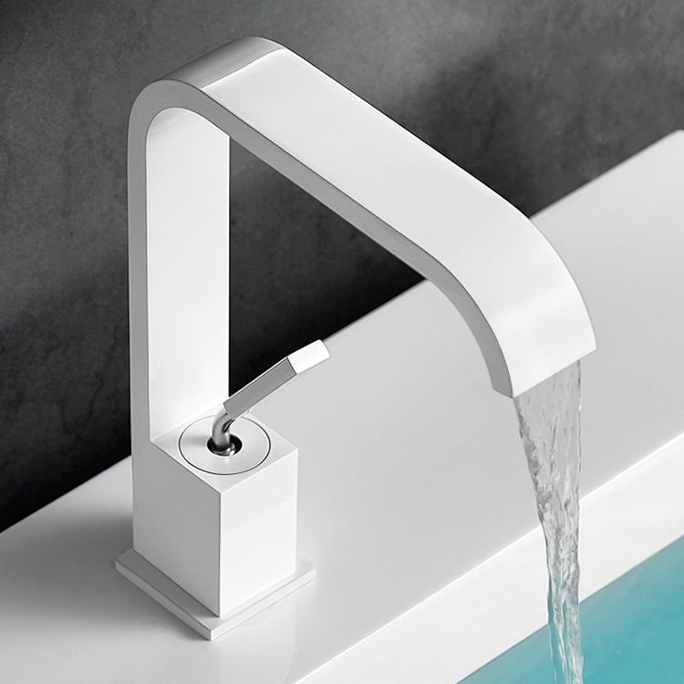 BowLift | Unique Sink Faucet Bathroom Brass Solid Color Waterfall Spout Faucet
