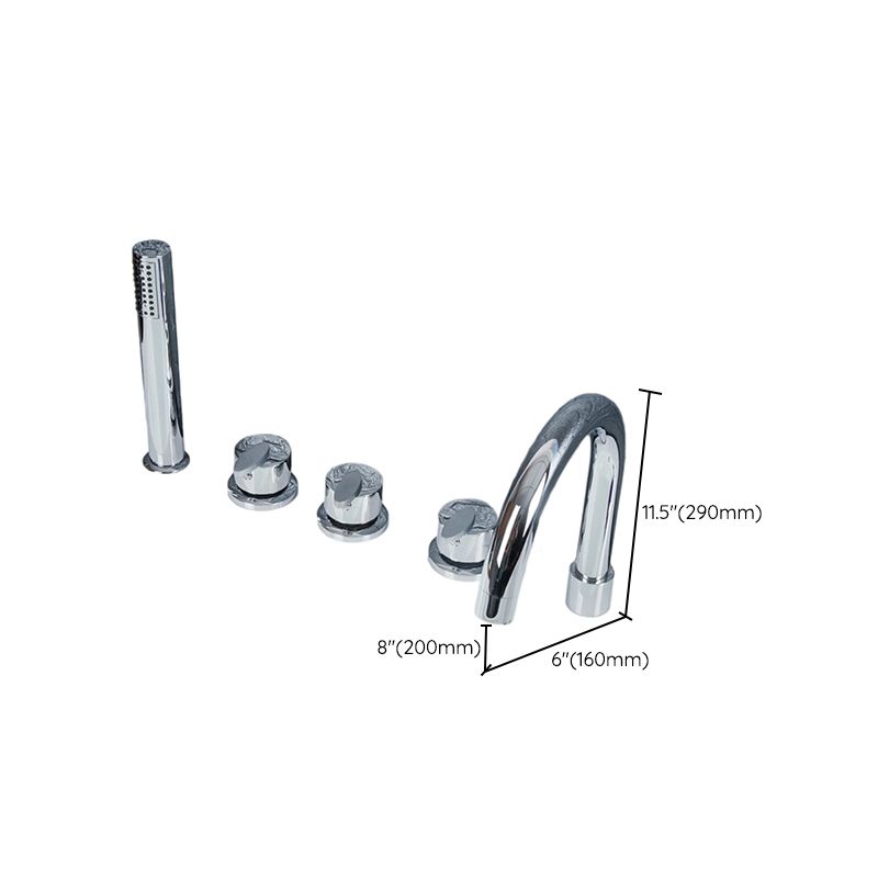 BowLift | Contemporary Style Bathroom Faucet Metal Deck Mounted Bathroom Faucet