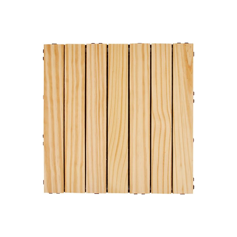 BowLift | 7-Slat Square Wood Terrace Tiles Laying Pattern Outdoor Terrace Tiles