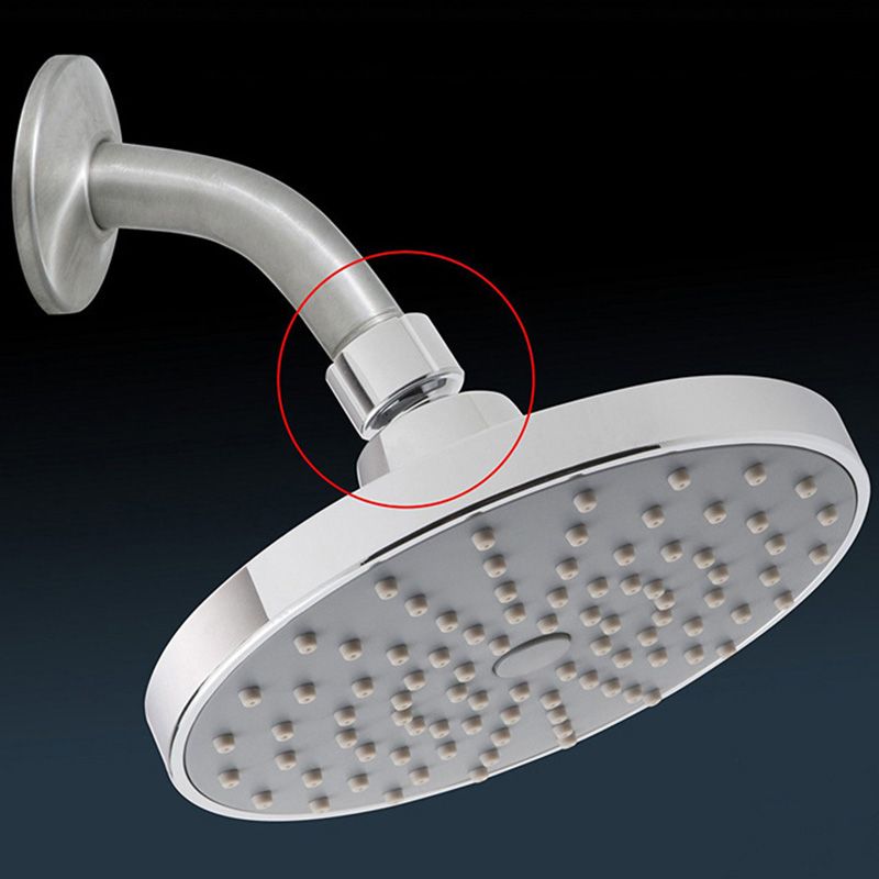 BowLift | Round Fest Shower Head Silver Single Jet Wall Mounted Shower Head