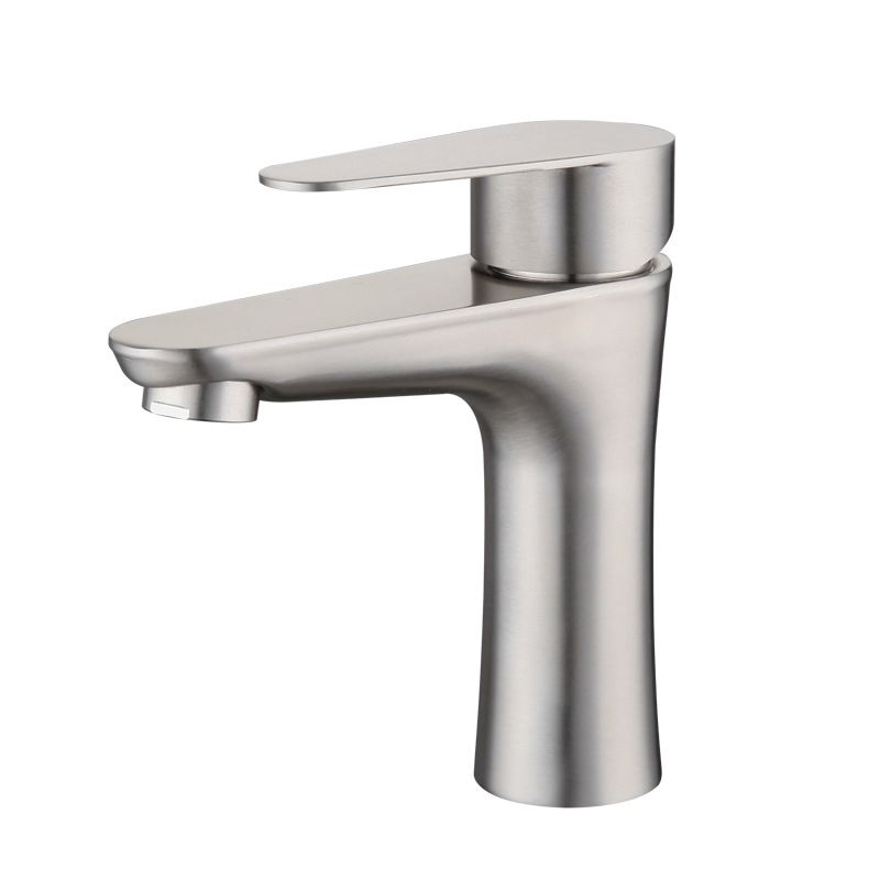 BowLift | Round Single-Handle Bathroom Faucet Single Hole Sink Faucet in Chrome