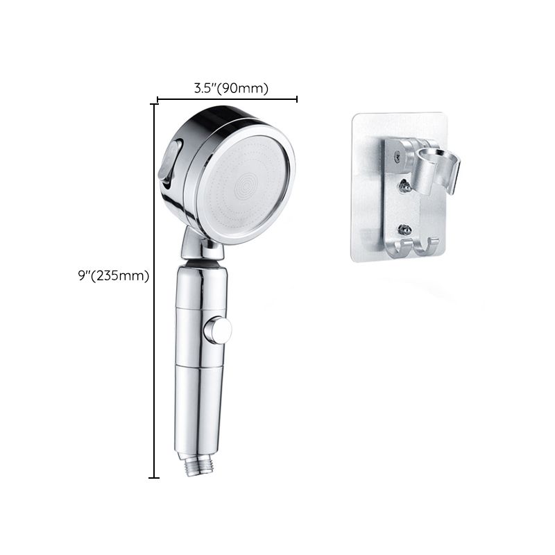 BowLift | Contemporary Handheld Showerhead Round 3 Settings Sprayhead in Silver