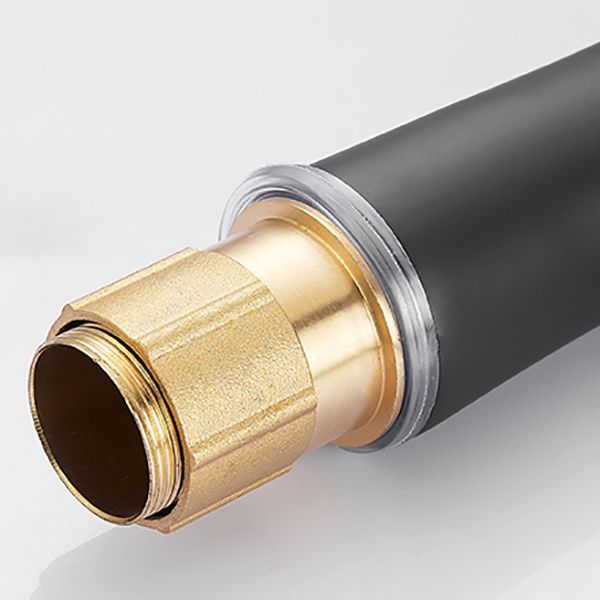 BowLift | Black-Gold Vessel Sink Faucet Lever Handle Low Arc Vessel Faucet