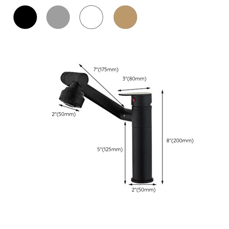 BowLift | Vessel Sink Faucet Glam Style Single Lever Mixer Bathroom Fitting