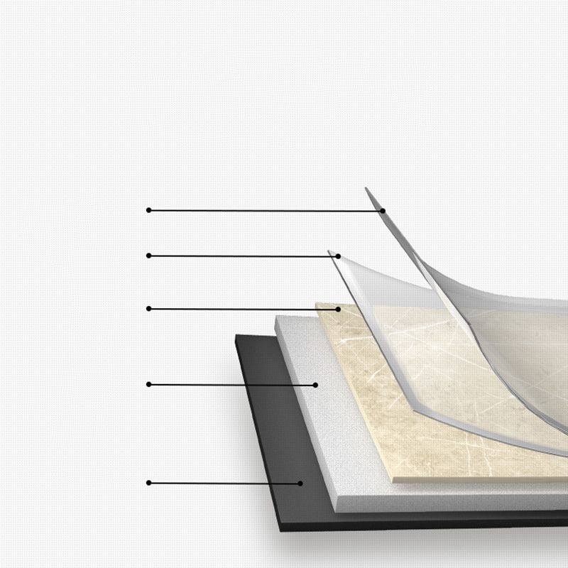 BowLift | Peel and Stick PVC Flooring Smooth Wood Look Effect Slip Resistant Vinyl Floors