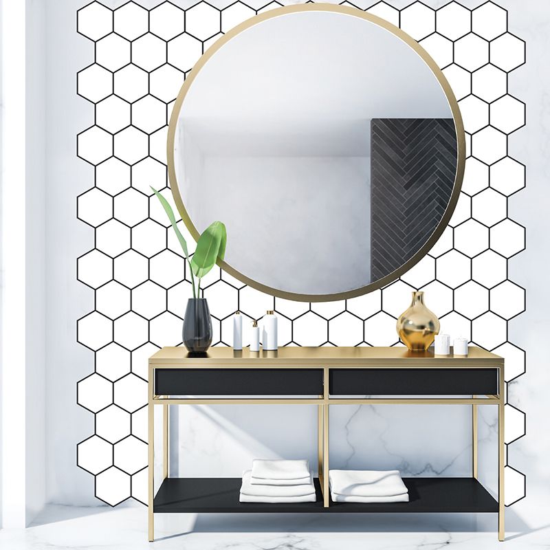 BowLift | Peel and Stick Hexagonal Tiles Waterproof Peel & Stick Tile for Shower 2-Pack