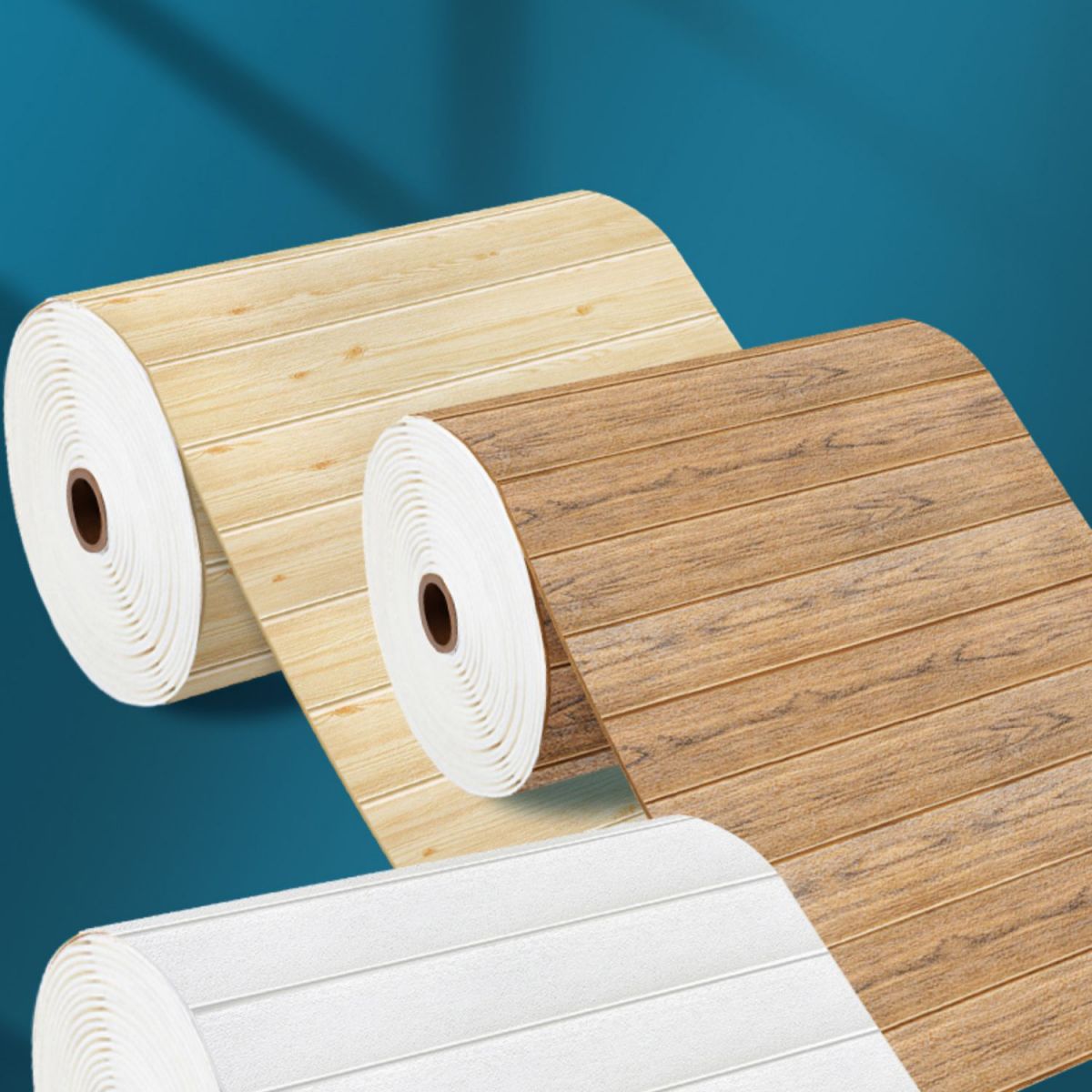 BowLift | Industrial Tin Backsplash Panel Smooth Wall Ceiling Wood Grain Design