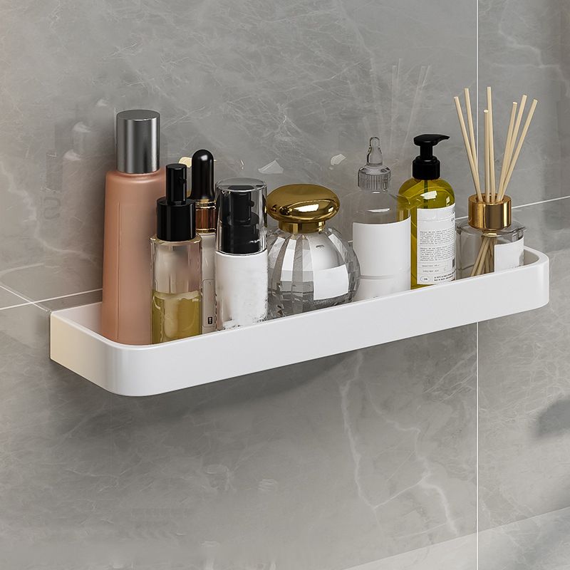 BowLift | Contemporary Bathroom Accessory Set Metal Bath Shelf in White