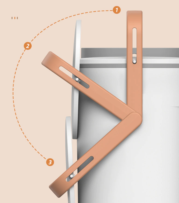 BowLift | Wall-Mounted Modern Large Kitchen Trash Can
