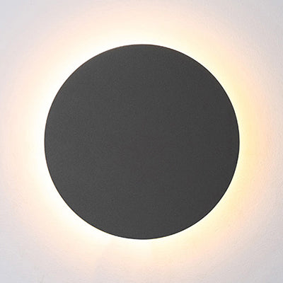 BowLift | Round Wall Light Simple Metal 6"/8" Width LED Black/White Wall Light Lamp in Warm/White Light