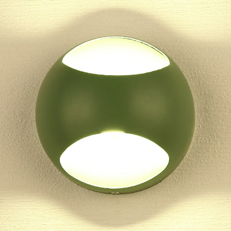 BowLift | Round Wall Mounted Lamp Nordic Metal LED Wall Light in Yellow/Gray/Green