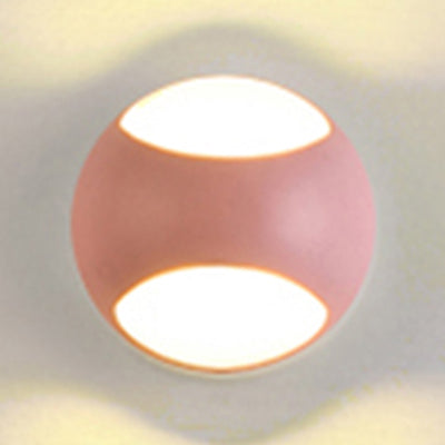 BowLift | Round Wall Mounted Lamp Nordic Metal LED Wall Light in Yellow/Gray/Green