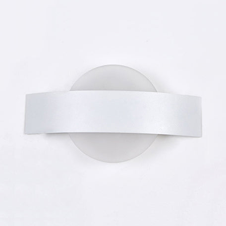 BowLift | Round/Rectangular Acrylic Wall Lamp Modern LED Black/White Finish Wall Lamp with Metal Back in White/Warm Light
