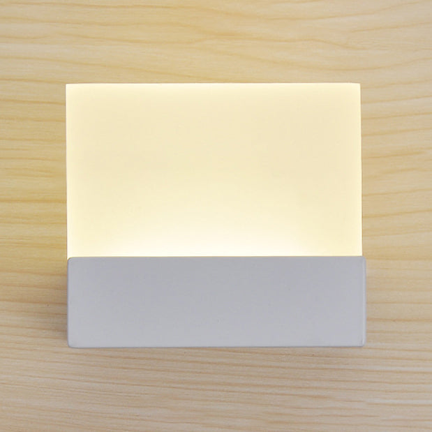 BowLift | Acrylic Plate Wall Light Minimalist LED 1 Light Wall Lighting Ideas in Warm/White Light