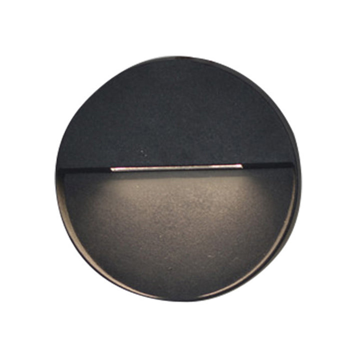 BowLift | LED Veranda Wall Lamp with Round/Rectangular Aluminum Shade Black Wall Lighting in White/Warm Lights