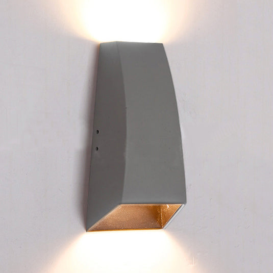 BowLift | Black/Grey Geometric Wall Sconce Lamp Modern Style LED Aluminium Wall Light Fixture in White/Warm Light