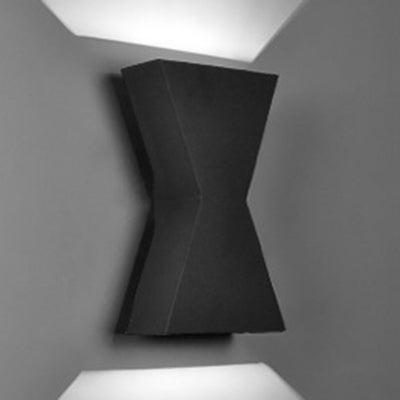 BowLift | Black/White Hourglass Shadow Wall Wash Light Contemporary LED Metal Wall Lamp in White/Warm Lighting