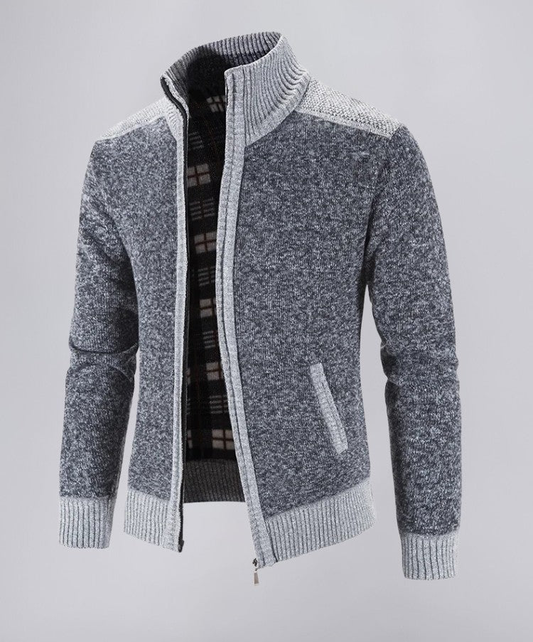 Textured Knit Sweater with Relaxed Fit