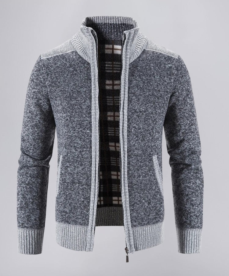 Textured Knit Sweater with Relaxed Fit