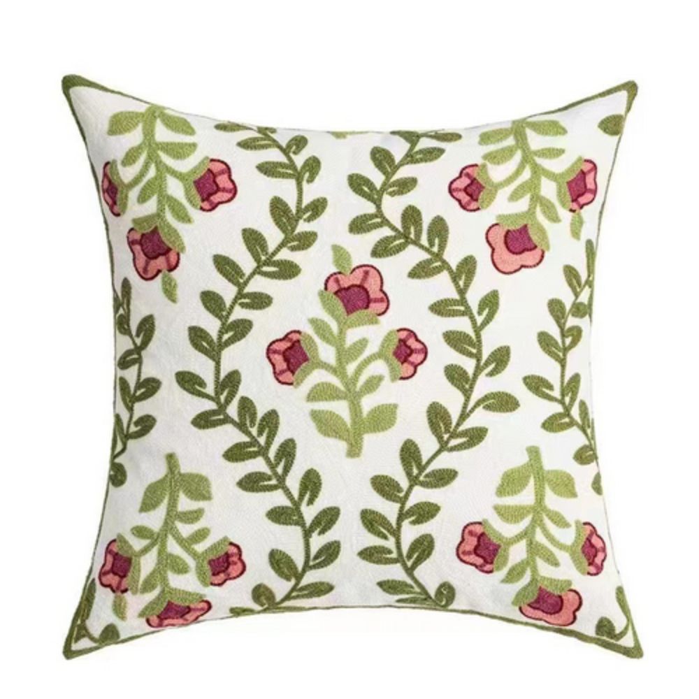 BowLift | Ethereal Embroidery Floral Cushion Cover