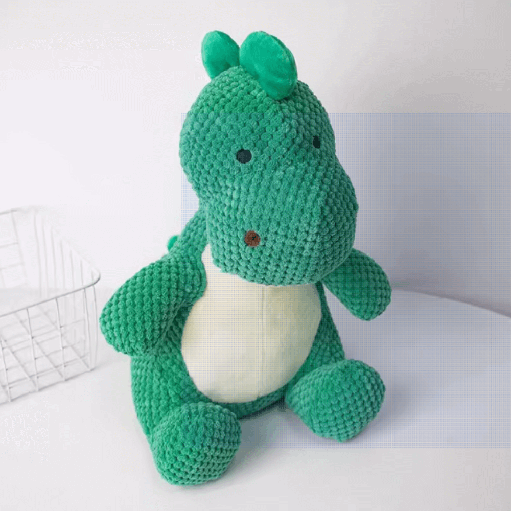 Dino Chew Plush Dog Toy