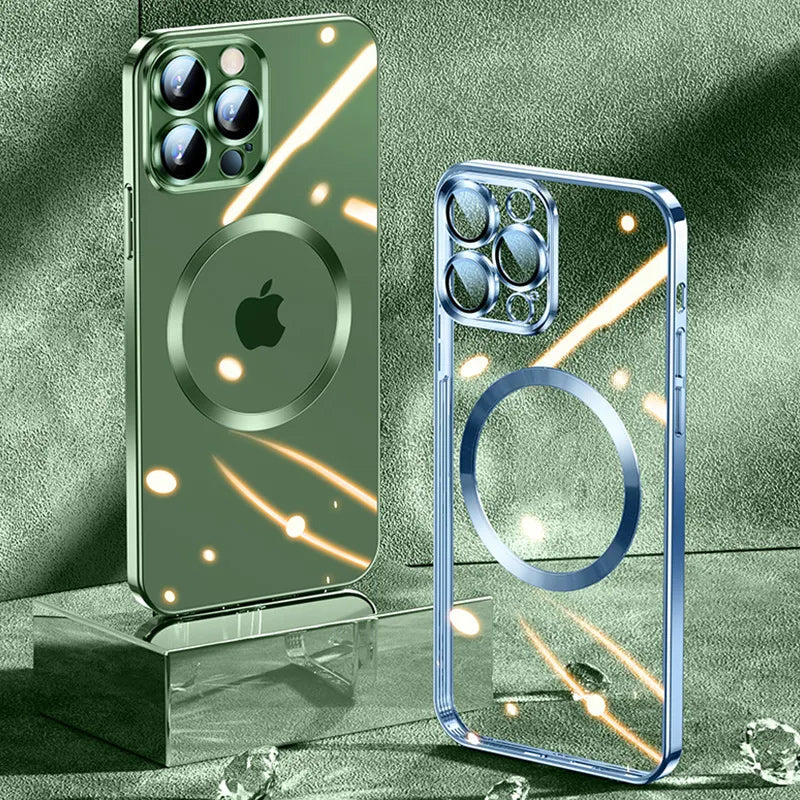 BowLift | Electroplating Wireless Magnetic Charging All-Inclusive Lens Case for iPhone
