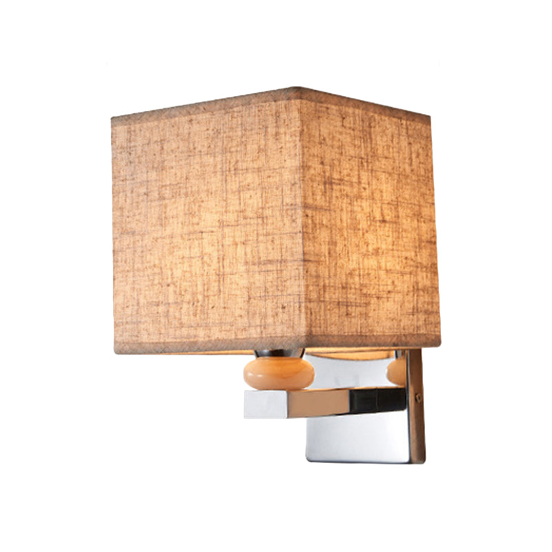 BowLift | Fabric Cube Wall Lamp Lighting Modern LED Wall Lamp in White/Black/Beige