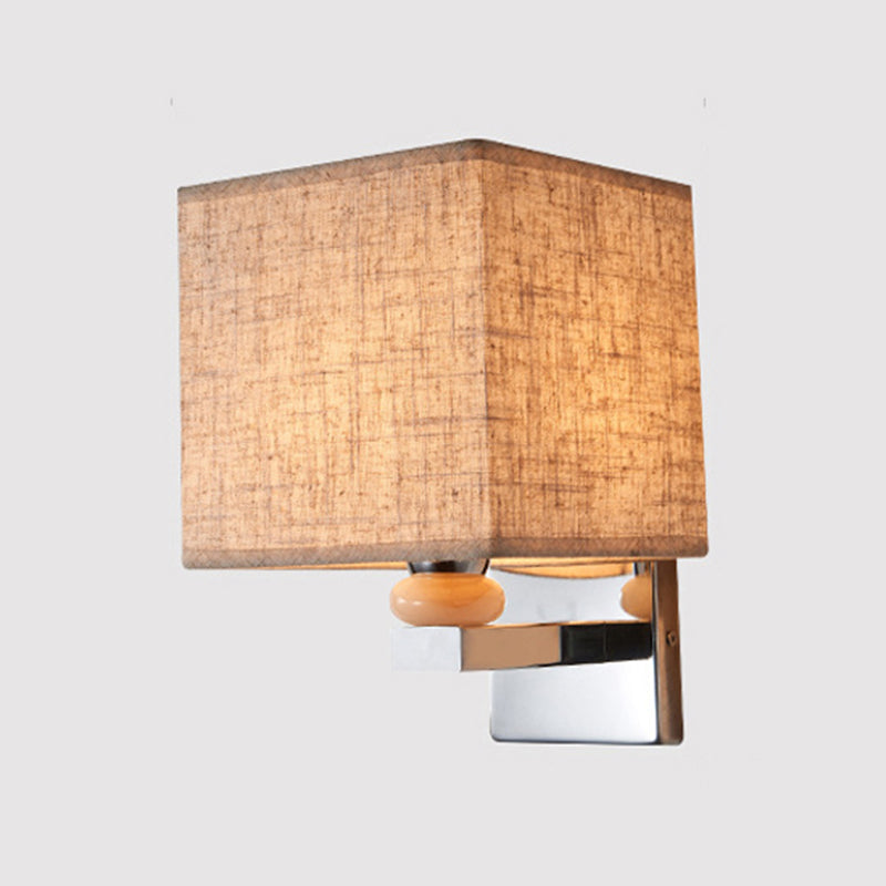 BowLift | Fabric Cube Wall Lamp Lighting Modern LED Wall Lamp in White/Black/Beige