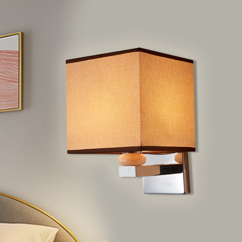 BowLift | Fabric Cube Wall Lamp Lighting Modern LED Wall Lamp in White/Black/Beige