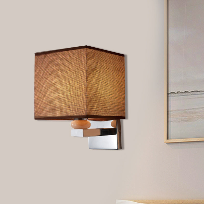 BowLift | Fabric Cube Wall Lamp Lighting Modern LED Wall Lamp in White/Black/Beige