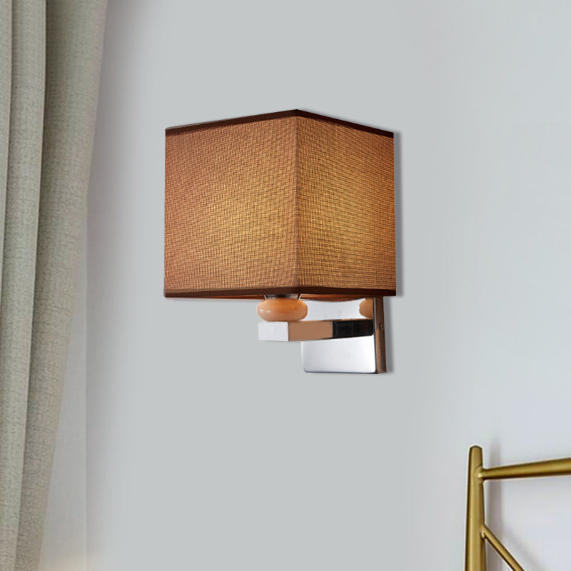 BowLift | Fabric Cube Wall Lamp Lighting Modern LED Wall Lamp in White/Black/Beige